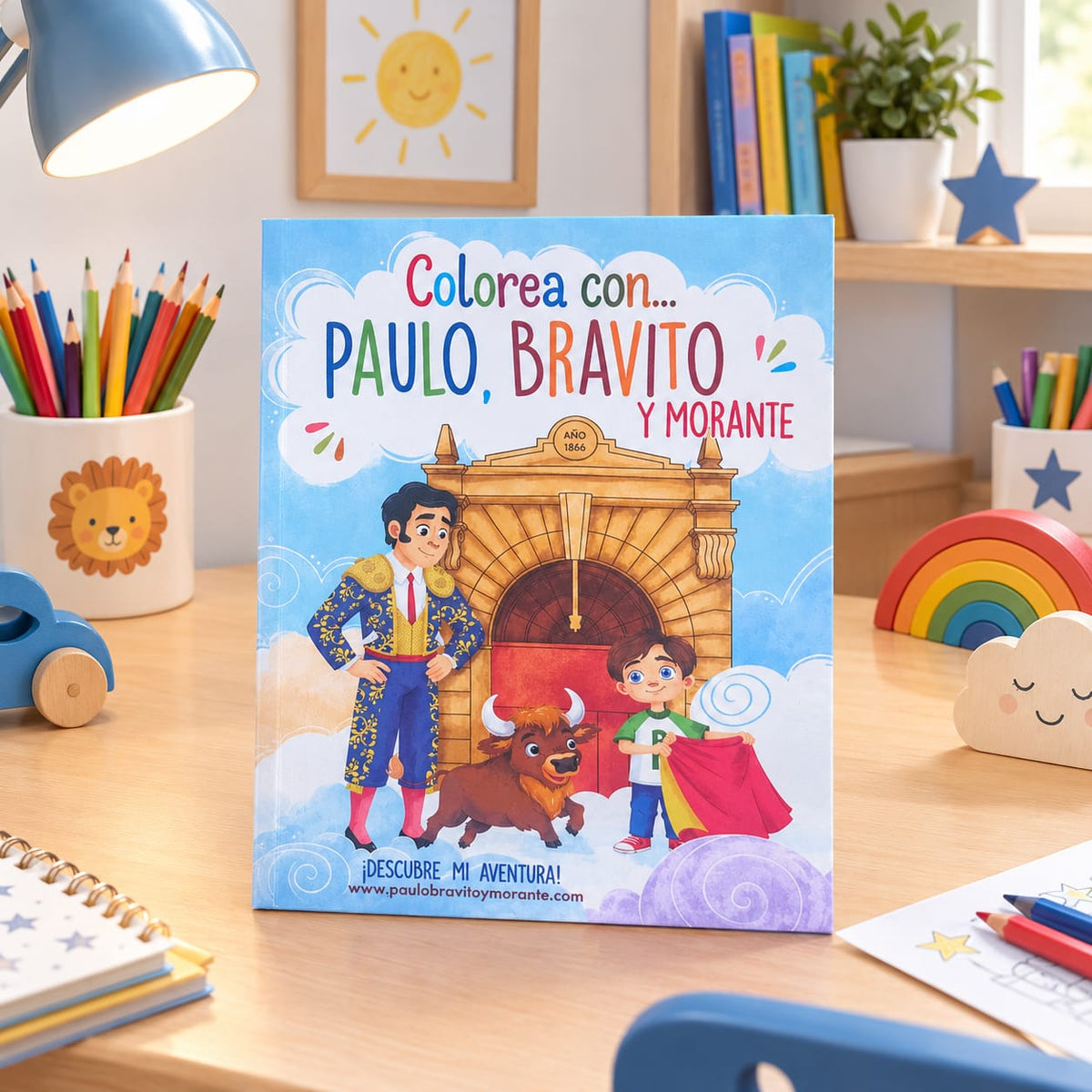 Colorea con Paulo, Bravito y Morante A5