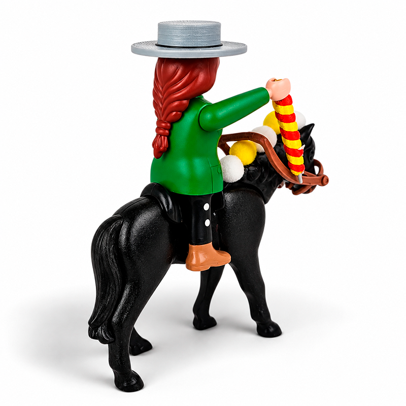 Rejoneadora Playmobil a Caballo y Rejón