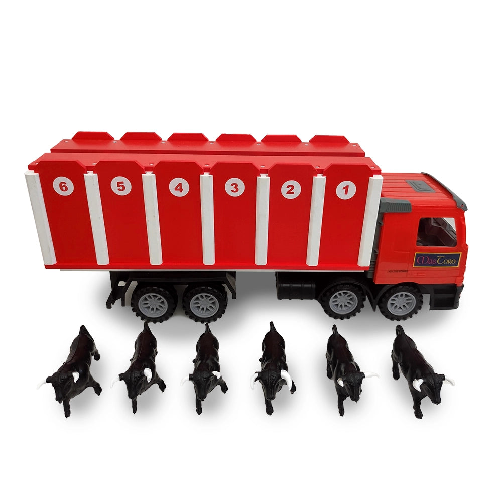 Camión de Toros + 6 Toros de Juguete